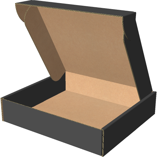 Самозбірна коробка 185х170х40 мм, Т-22 "Е" чорний