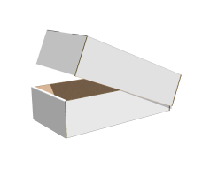 Самозбірна коробка 185х90х50 мм, Т-22 «Е» білий
