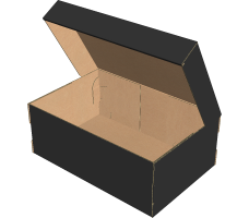 Коробка для взуття 250х165х95 мм, Т-23 «Е» чорний